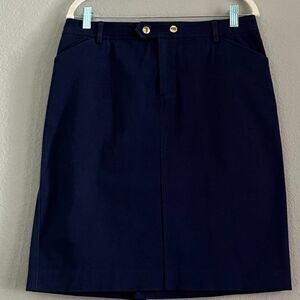 Lauren Ralph Lauren Navy  Blue pencil skirt Size 6